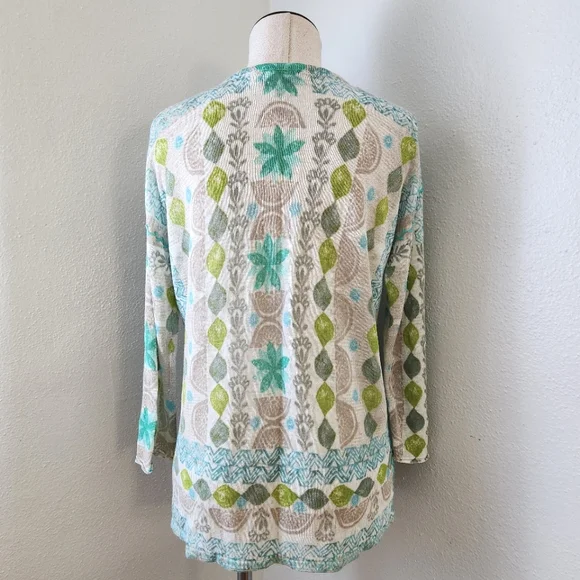 Sigrid Olsen Tunic Long Sleeve  Top Small - Picture 2 of 14
